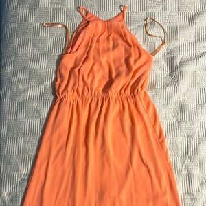 Orange Sleeveless Dress